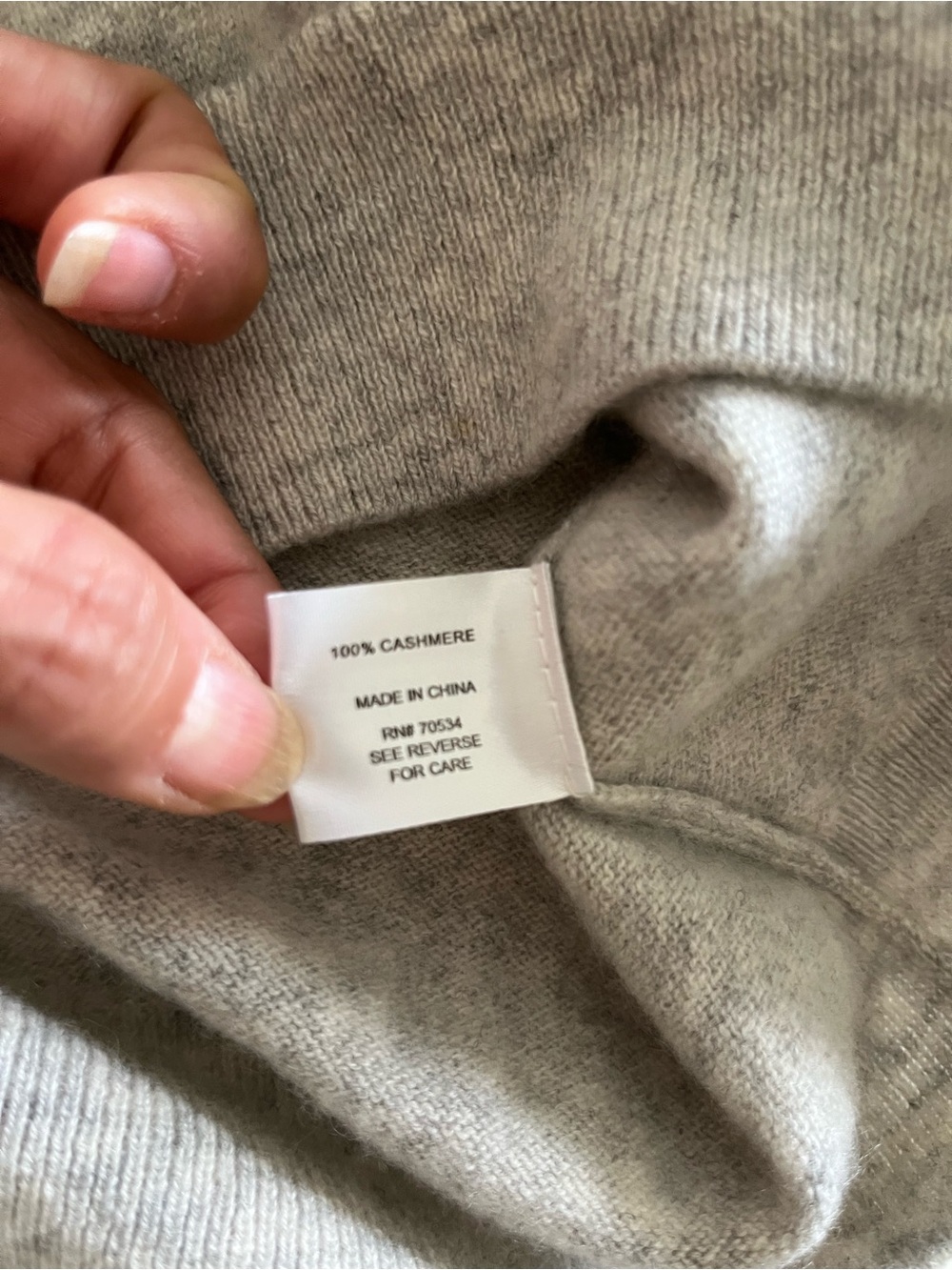 Orvis 100% cashmere Women's Light Gray Turtleneck Sweater small - Picture 5 of 8